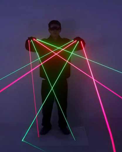 Dramatic Flair Laser Cyberpunk Gloves