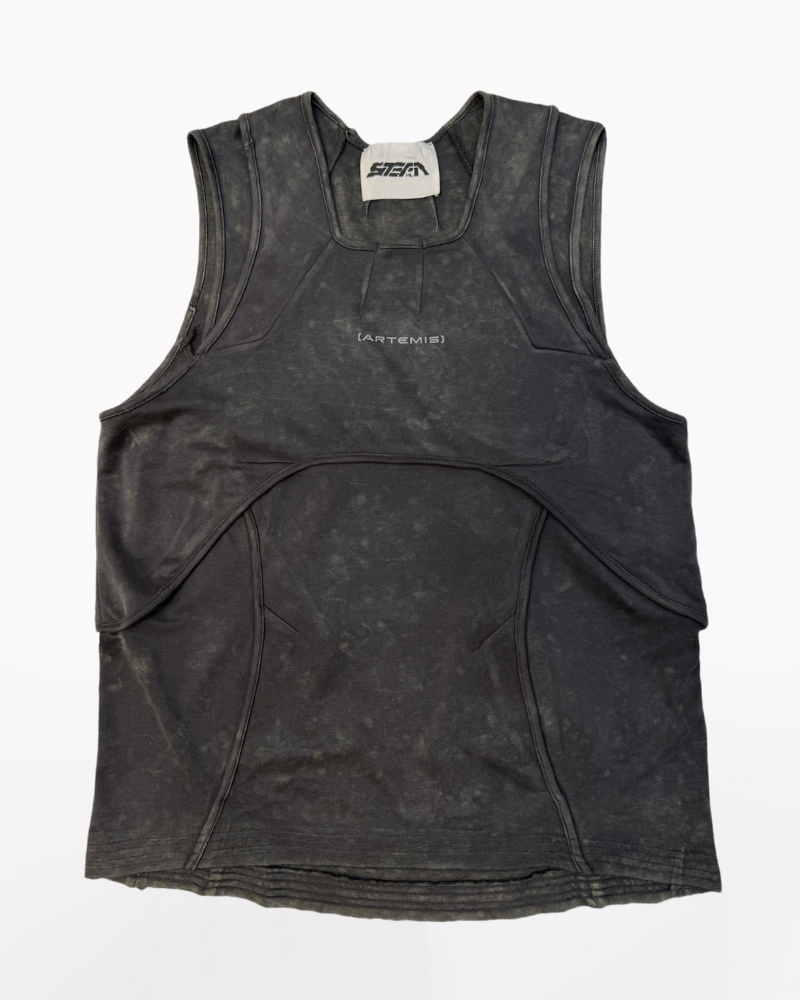 Dune Wasteland Deconstructed Splicing Sleeveless T-Shirt