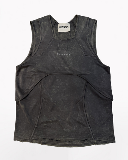 Dune Wasteland Deconstructed Splicing Sleeveless T-Shirt