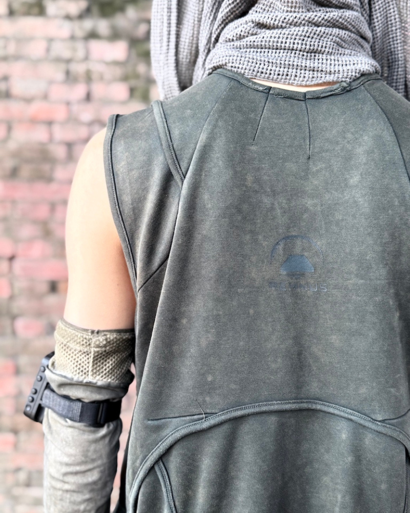 Dune Wasteland Deconstructed Splicing Sleeveless T-Shirt