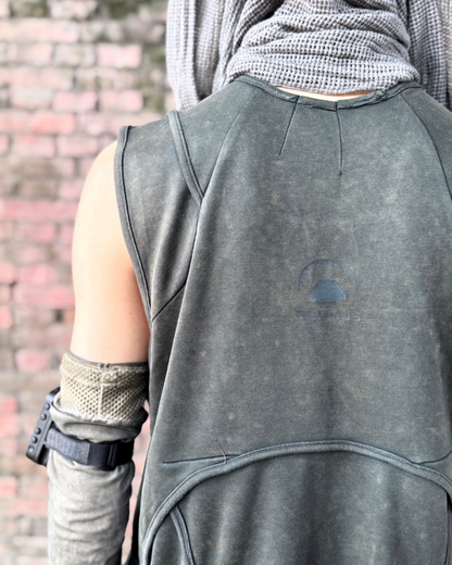 Dune Wasteland Deconstructed Splicing Sleeveless T-Shirt