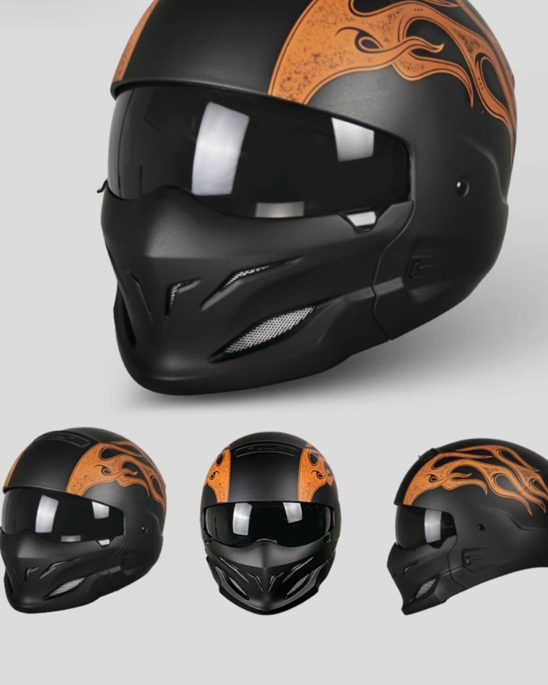 Enjoy The Trip Black Warrior Motorcycle Helmet