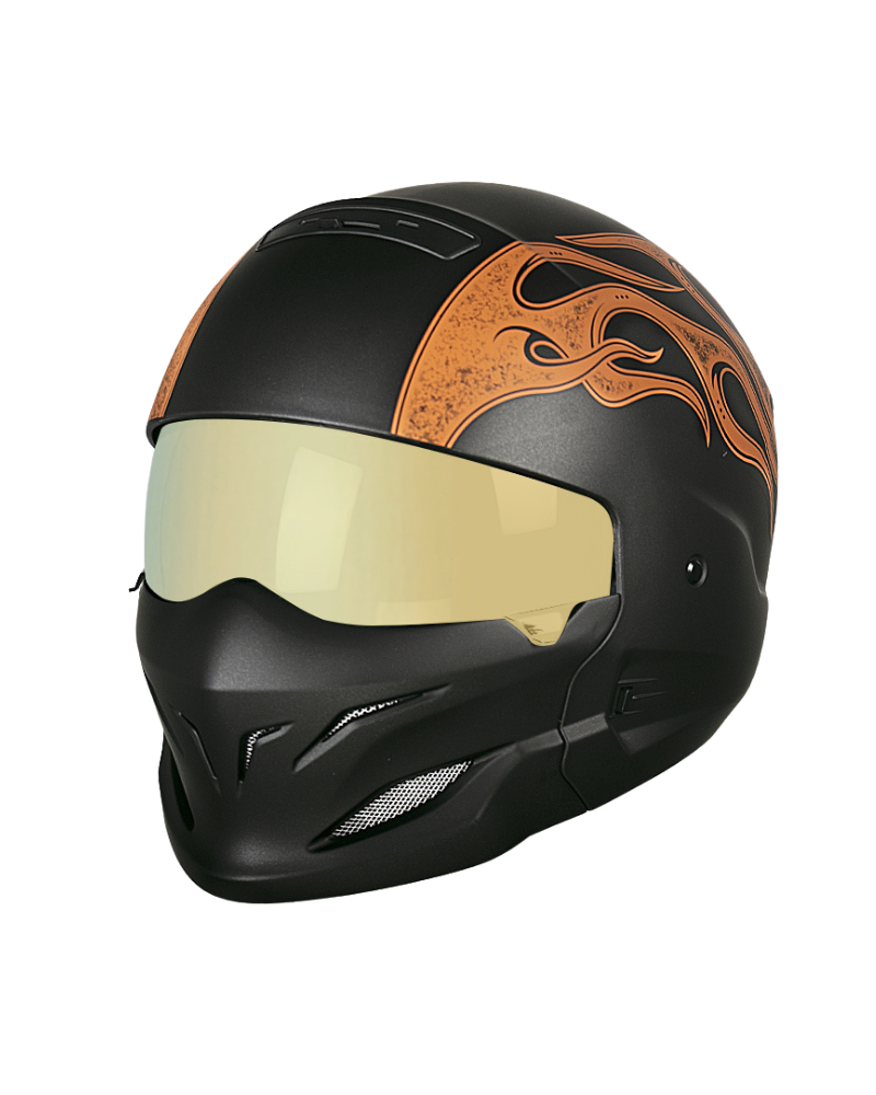 Enjoy The Trip Black Warrior Motorcycle Helmet