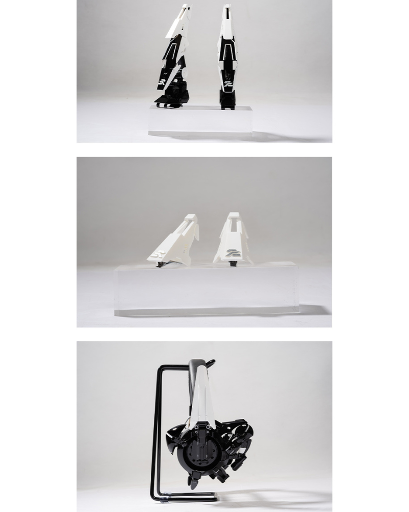 Fallen Angel Futuristic Cosplay Cyberpunk White Headband And Mask (Sold Separately)