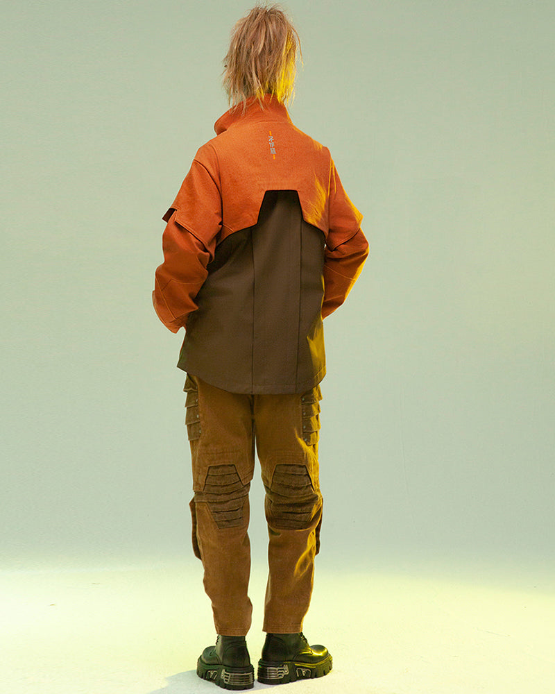 XIPHEVIL Cyberpunk Outfits Far-Off Vanguard Multi-Pocket Jacket