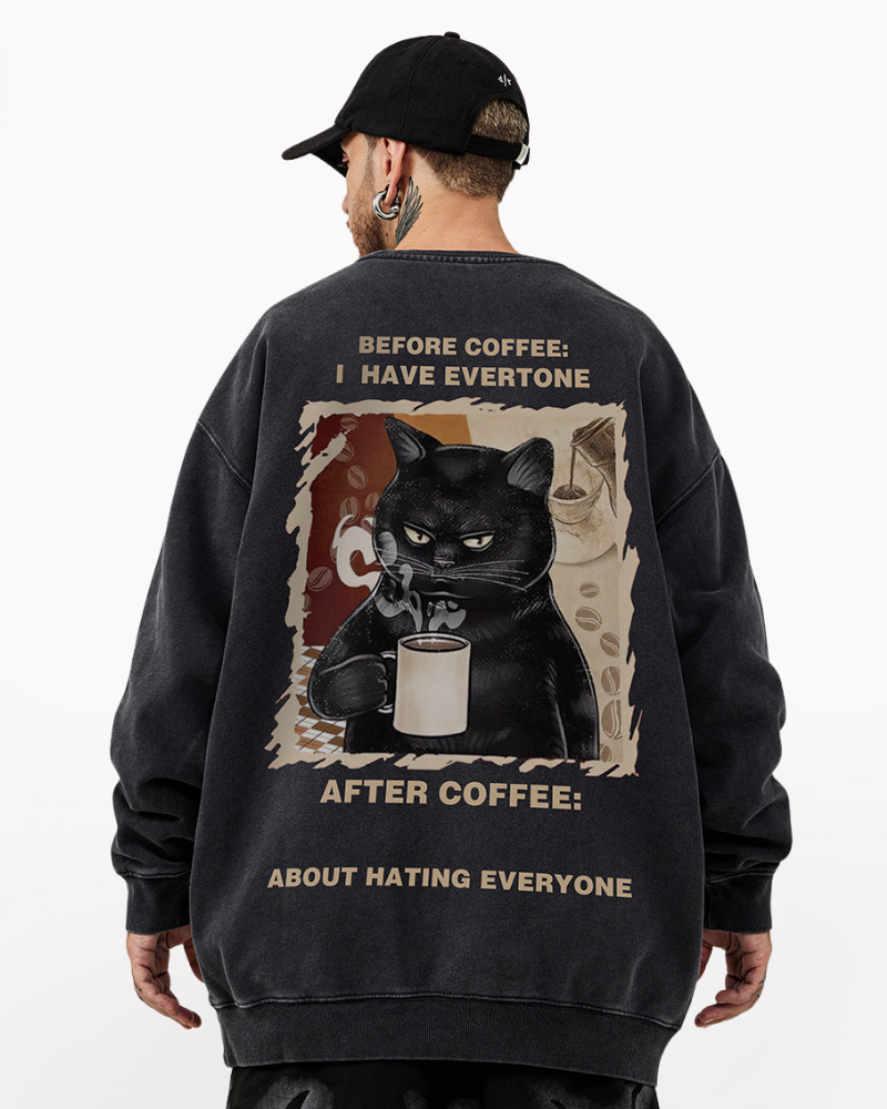 Fun Street Cartoon Hip-Hop Oversized Sweatshirt