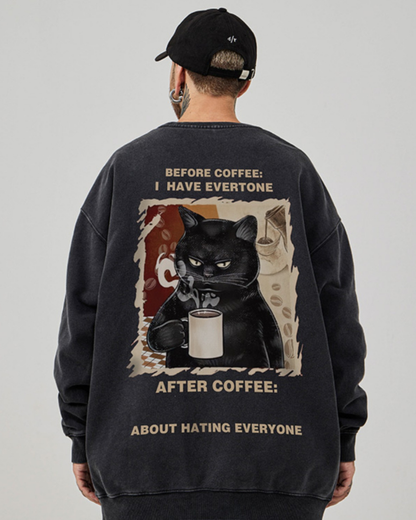 Fun Street Cartoon Hip-Hop Oversized Sweatshirt