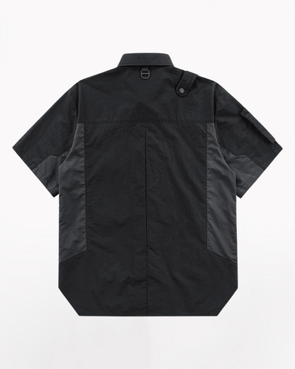 Techwear T-shirts,tactical shirt,mens black tees,cargo t-shirt men&