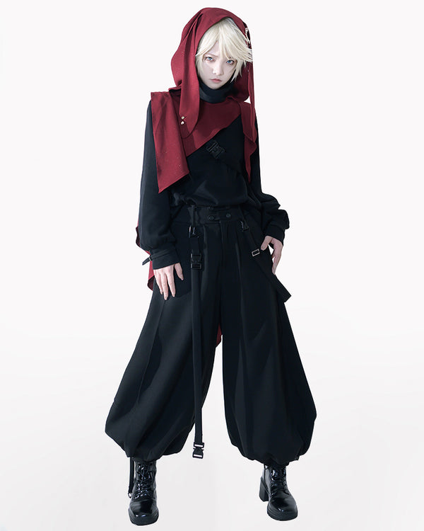 Functional Dark Cool Unisex Sweatershirt&Pants&Cape（Sold Separately)