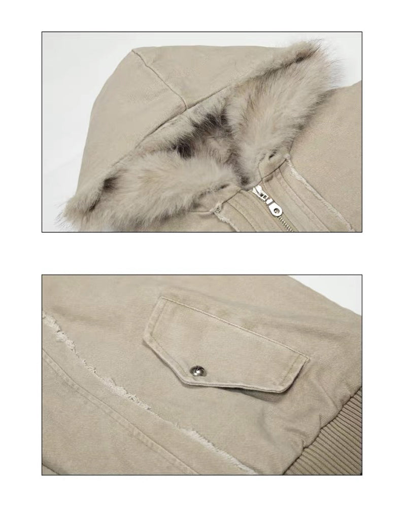 Functional Opium Style Deconstructed Patchwork Winter Jacket