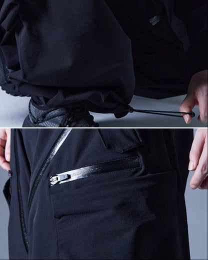 Functional Drop-Crotch Cargo Pants