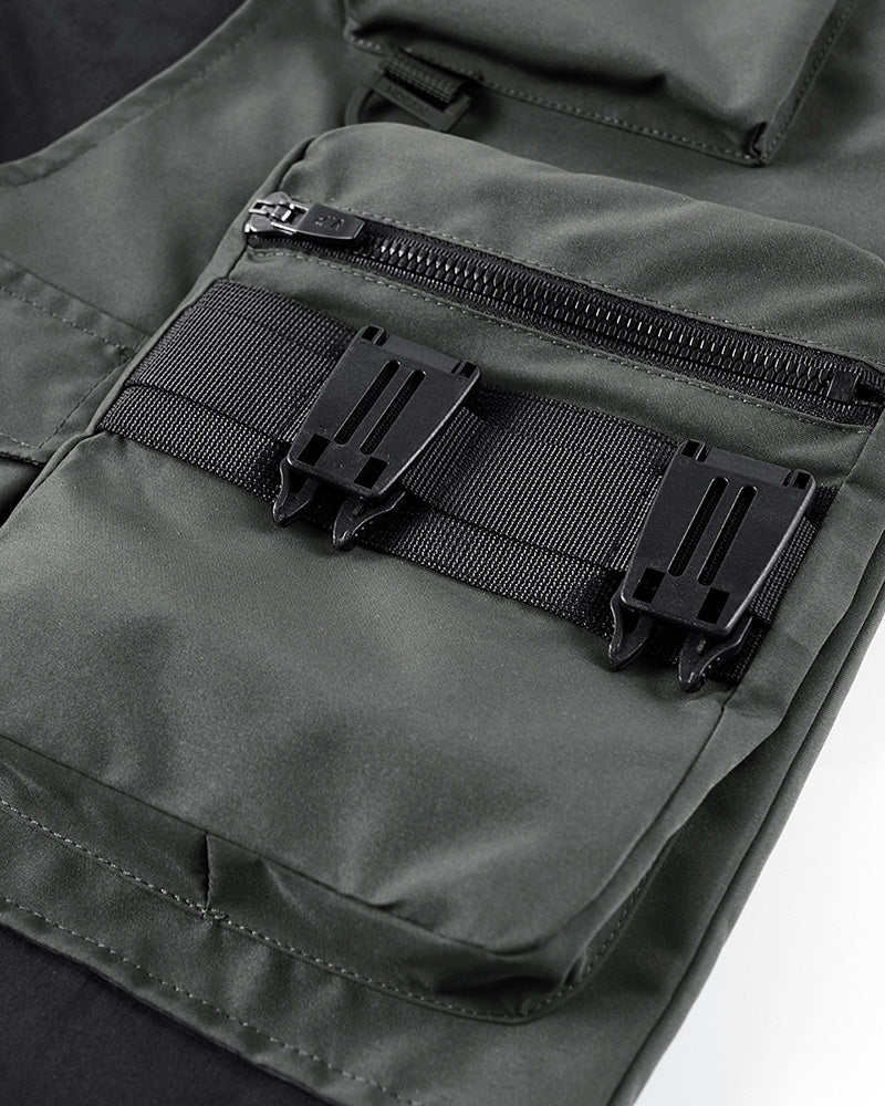 Functional Fake Two Piece Cargo Shorts