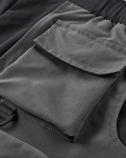 Functional Fake Two Piece Cargo Shorts