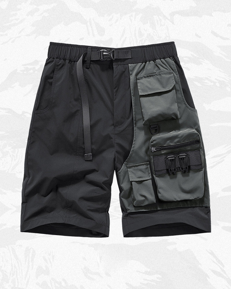 Functional Fake Two Piece Cargo Shorts