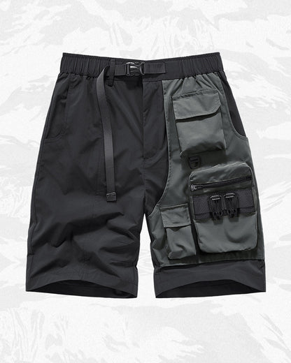 Functional Fake Two Piece Cargo Shorts
