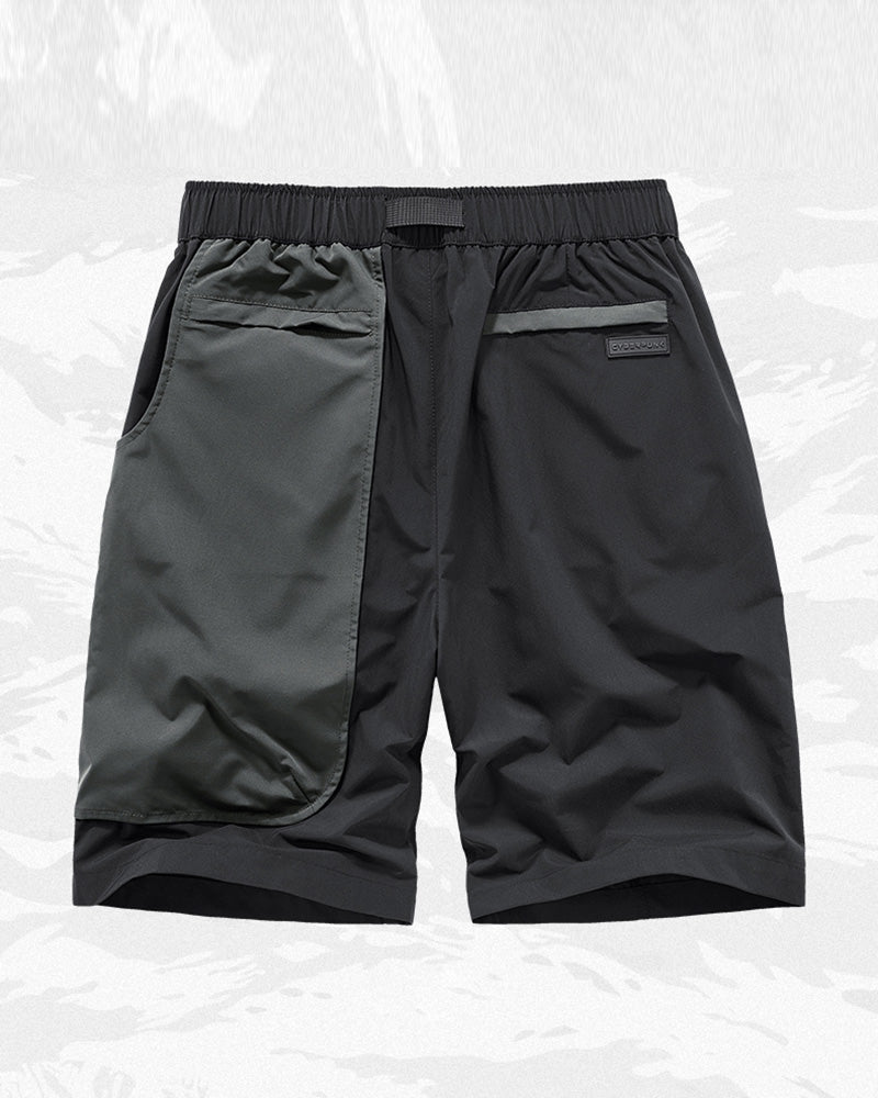 Functional Fake Two Piece Cargo Shorts
