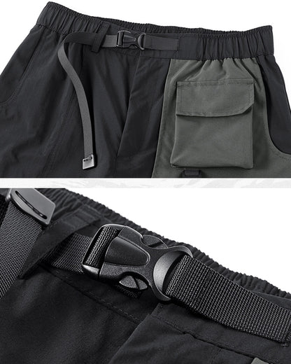 Functional Fake Two Piece Cargo Shorts