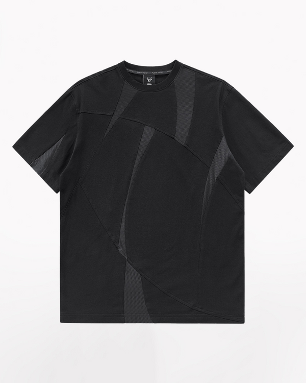 Functional Geometric Patchwork T-Shirt