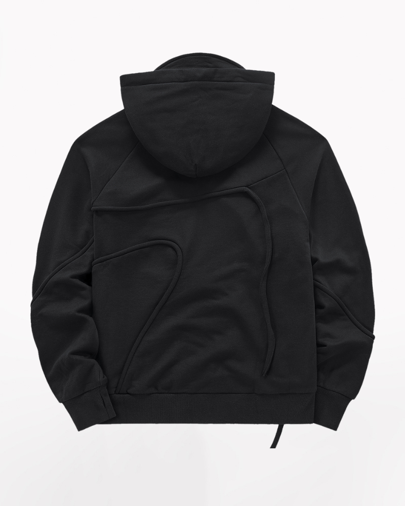 Functional Irregular Pocket Mask Tactical Hoodie