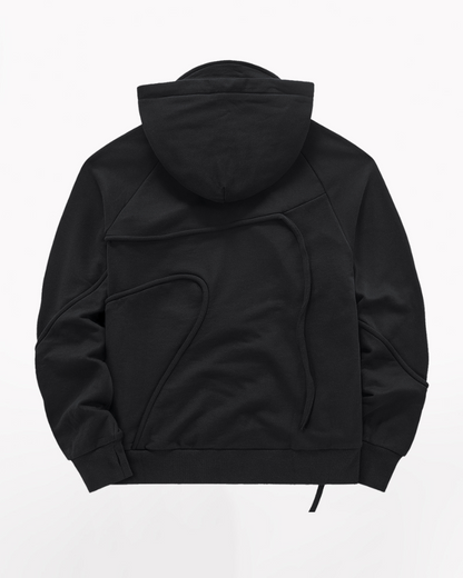 Functional Irregular Pocket Mask Tactical Hoodie