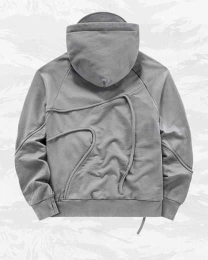 Functional Irregular Pocket Mask Tactical Hoodie