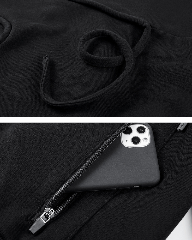 Functional Irregular Pocket Mask Tactical Hoodie