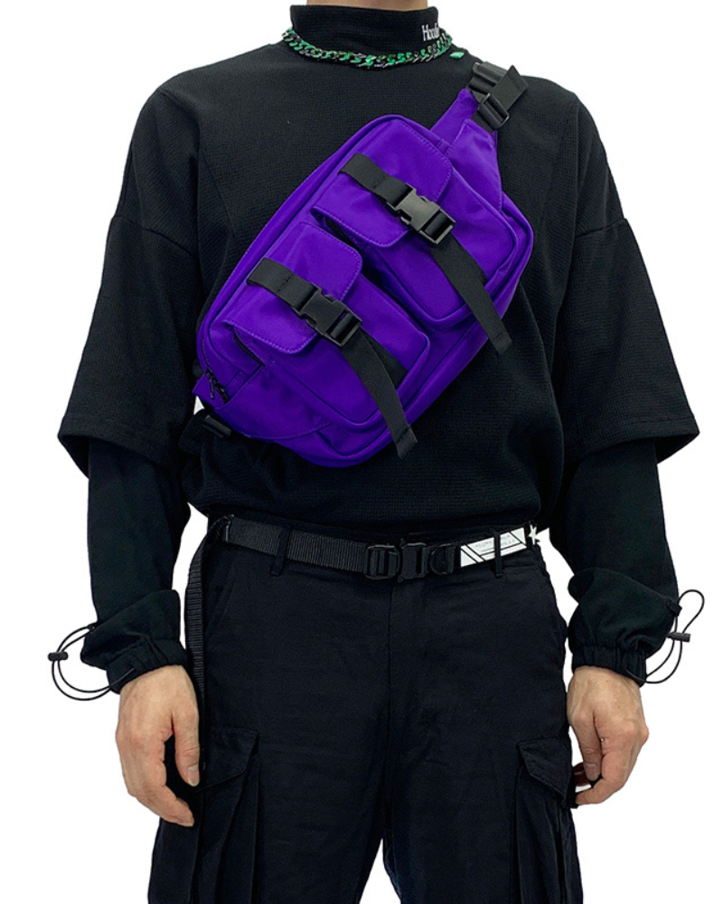 Functional Nylon Sling Chest Bag