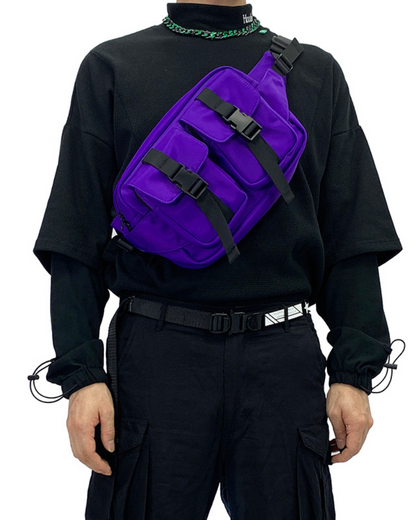 Functional Nylon Sling Chest Bag