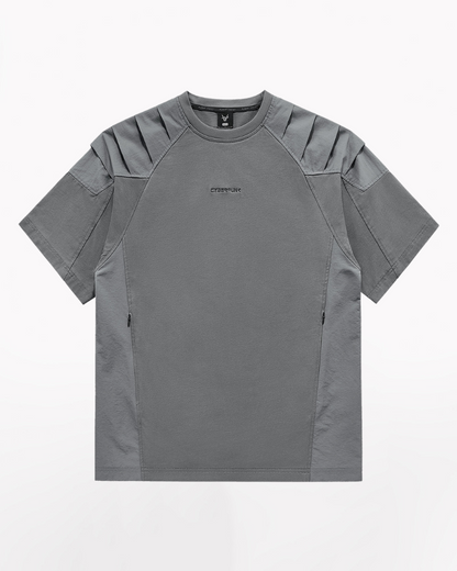 Techwear T-shirts,tactical shirt,mens black tees,cargo t-shirt men&