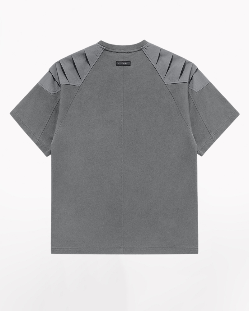 Techwear T-shirts,tactical shirt,mens black tees,cargo t-shirt men&