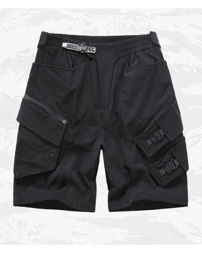 Functional Multi-Pocket Tech Cargo Shorts