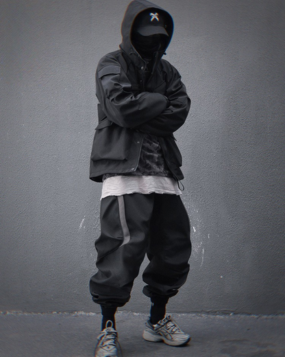 Functional Multi-Pocket Unisex Hooded Jacket