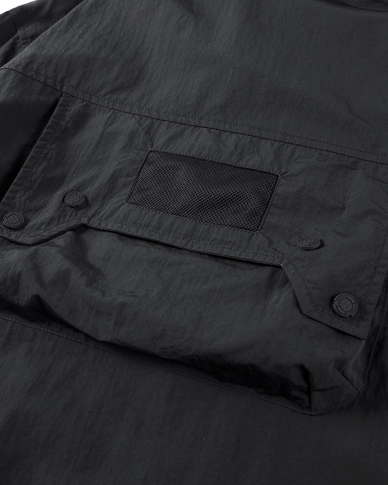 Functional Multi-Pocket Detachable Sleeve Shirt