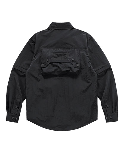 Techwear T-shirts,tactical shirt,mens black tees,cargo t-shirt men&