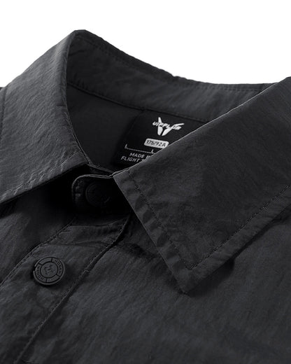 Functional Multi-Pocket Detachable Sleeve Shirt