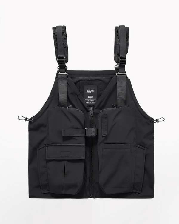 Functional Multi-Pocket Sleeveless Vest