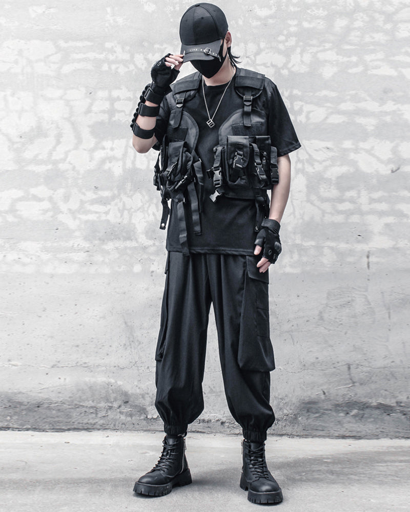 Functional Multi-Pocket Outdoor Vest – Techwear Official