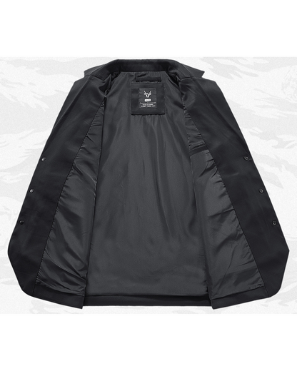 Functional Multi-Pocket Utility Blazer Jacket