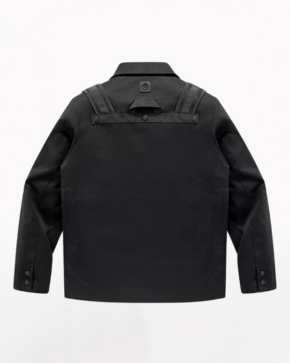 Functional Multi-Pocket Utility Blazer Jacket