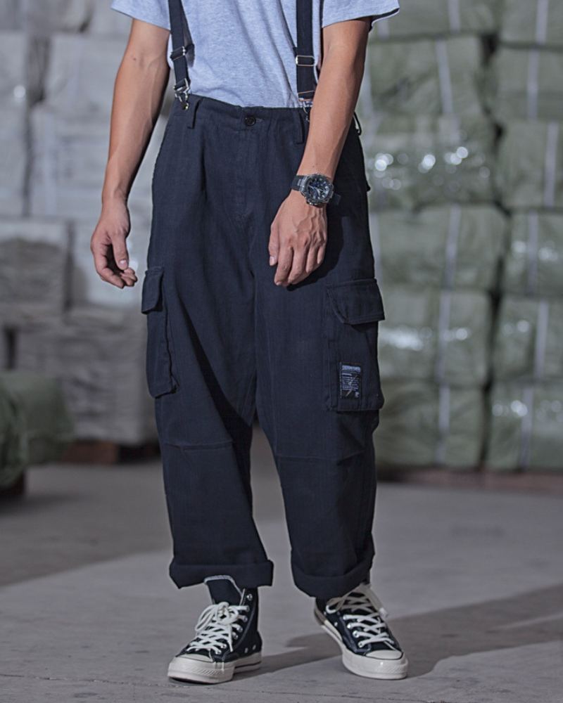 Functional Multi-Pocket Utility Overall Pants