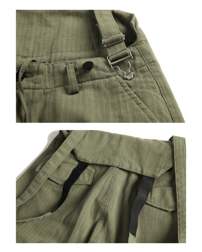 Functional Multi-Pocket Utility Overall Pants