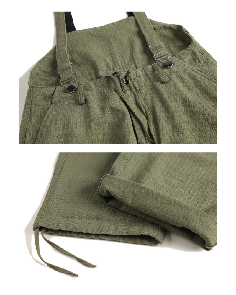 Functional Multi-Pocket Utility Overall Pants
