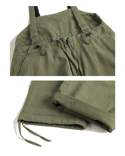 Functional Multi-Pocket Utility Overall Pants