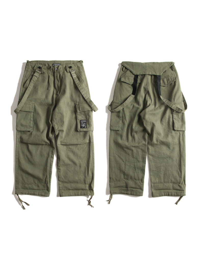 Functional Multi-Pocket Utility Overall Pants