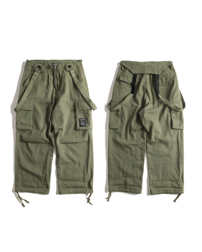 Functional Multi-Pocket Utility Overall Pants