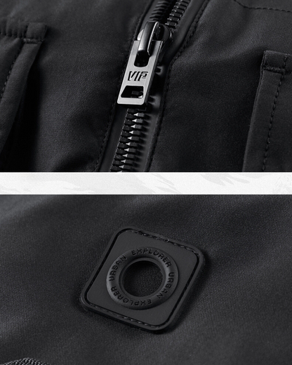 Functional Multi-pocket Cargo Hooded Jacket