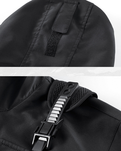 Functional Multi-pocket Cargo Hooded Jacket