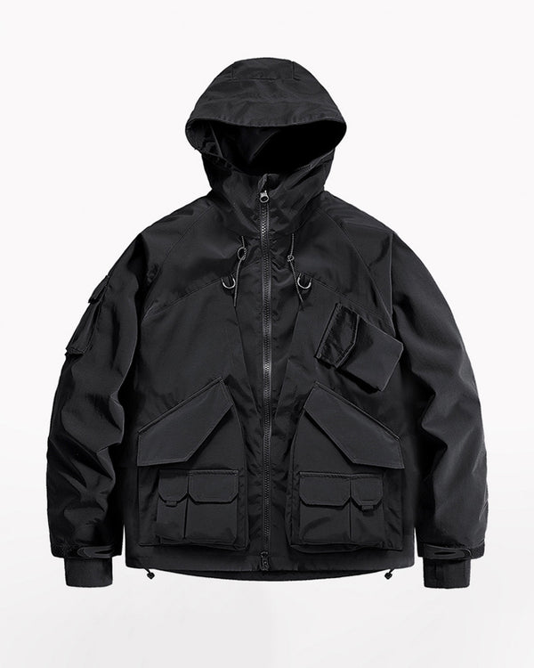 Functional Multi-pocket Hooded Jacket