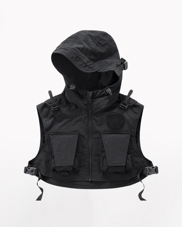 Functional Multi-pocket Short Vest