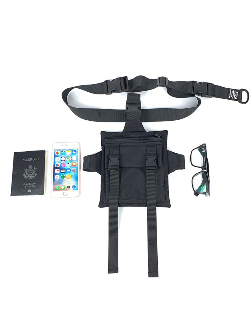 Functional Black Chest Sling Bag